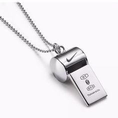 BNIB Tiffany Nike Whistle Necklace, Sterling Silver, ball chain is 32", Sold out Nike color 100% Authentic!!!! Track Necklaces, Whistle Necklace, Fine Jewellery Necklace, Necklace Sterling Silver, Ball Chain, Tiffany & Co., Jewelry Necklace Pendant, Fine Jewelry, Track