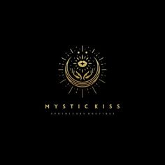 the logo for mystic kiss, an american boutique that sells handmade jewelry and accessories