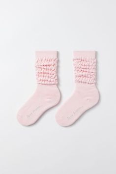 Our favorite slouchy socks from iets frans... in a super-soft knit. Crew length with that good slouch in a ribbed knit. Get them only at UO. Content + Care 75% Cotton, 23% nylon, 2% spandex Machine wash Imported Size + Fit Crew length | iets frans... Slouch Crew Sock in Pink, Women's at Urban Outfitters Cute Elastic Socks For Spring, Cute Elastic Spring Socks, Cozy Soft Socks For Spring, Pink Slouch Socks, Slouch Socks Outfit, Scrunchy Socks, Bit Moji, Accessories For School, Slouchy Socks