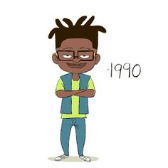 an image of a man with glasses and dreadlocks standing in front of the word op