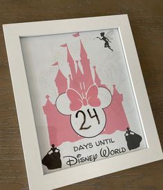 a disney world birthday card with the number twenty one in front of it and an image of mickey mouse