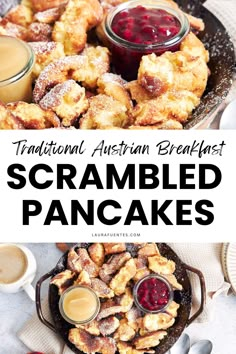 The Best scrambled pancakes King Arthur Pancake Recipe, Easy Breakfast Ideas With Pancake Batter, Go To Breakfast Ideas, Pancakes Ideas For Kids, Plan Ahead Breakfast Ideas, Sweet Egg Breakfast, Skillet Pancake Cast Iron, Breakfast In The Go, Stovetop Breakfast Ideas