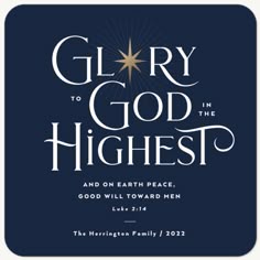 glory to god in the highest and on earth peace good will toward men