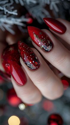 Christmas Nails Cute, Holiday Manicure, Christmas Gel, December Nails, Christmas Nails Easy, Cute Christmas Nails, Christmas Gel Nails, Cute Styles, Nails Easy