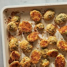 an image of some food that is on a tray and ready to be cooked in the oven