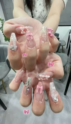 Natural Nail Ideas Acrylic, No Chip Nails, Asian Nails, Unicorn Nails, Korean Nails, Hippie Nails