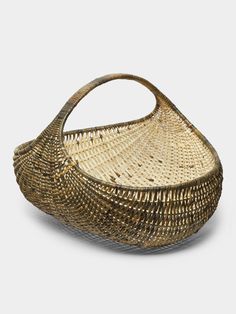 a basket made out of woven material