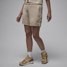 Soft knit fabric and our signature diamond-shaped taping elevates these shorts with subtle texture. A roomy fit makes them ideal for days when you want to feel chill but still look put together. Air Jordans Women, Jordan Shorts, Look Put Together, White Jordans, Buy Jordans, Womens Air Jordans, Jordans Women, Shape Tape, Jordan Air