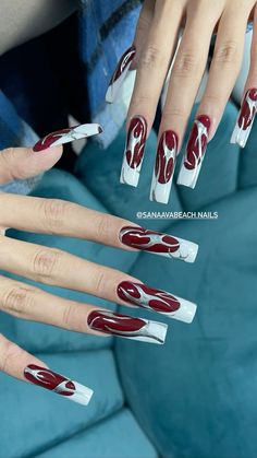 Cherry Nails, Glow Nails, Coffin Shape Nails, Star Nails, Black Nails, French Nails, Red Nails