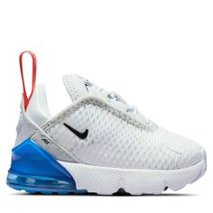 Toddler's Nike Air Max 270 White/Black-Pure Platinum Size: 5.  Gender: unisex. Nike Air Max 270 White, Nike Force 1, Toddler Nikes, 95 Nike, Nike Force, Toddler Girl Shoes, Air Max 270, Nike Air Max 270, Kids Nike