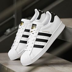 Adidas Mens Superstar Foundation Sneakers Size 19 Items Are From My Retail Store Not A Private Home Adidas Mens, Street Look, Shoes Adidas, Leather Trainers, White Adidas, Aesthetic Fashion, Cute Shoes, Adidas Shoes, Shoe Collection