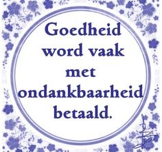 a blue and white sign with the words godheid word vak met on it