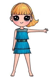 Draw so cute taylor swift neat Cartoon Girl Drawing, Cute Kawaii Drawings, Cute Easy Drawings