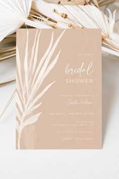 bridal shower	bridal shower invite	wedding shower	printable invitation	invitation template	editable template	bridal template	printable bridal	bridal shower cards	invitation bridal	boho bridal shower	boho invitation	pampas bridal shower Romantic Bridal Shower, Beach Invitations, Fairytale Bridal, Boho Bridal Shower Invitations, Bohemian Bridal Shower, Chic Bridal Showers, Boho Bridal Shower, Gold Bridal Showers, Neutral Boho