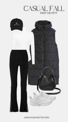 I love these 3 fall vest outfits. When it comes to a fall outfit, my go to is always something casual with a vest! Outfits With Black Vest, College Homecoming Outfit, Casual Vest Outfits, Casual Work From Home Outfits, Fall Vest Outfits, College Homecoming, Casual Outfits Aesthetic, Vest Outfit Ideas, Long Black Vest