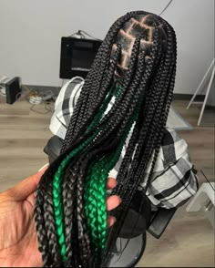 Big Peekaboo Braids, Jumbo Knotless Braids With Color, Peekaboo Box Braids, Peekaboo Knotless, Barbie Hairstyle, Two Braid Hairstyles