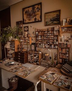 a room filled with lots of books and magazines