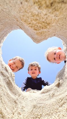 Family Beach Session Poses, Family Photo On The Beach, Heart Beach Photo, Sand Heart Photo, Birthday Beach Pictures, Toddler Beach Photos, Heart In Sand, Family Beach Pictures Poses, Fun Beach Pictures