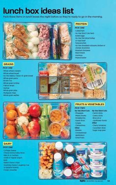 an image of lunch box ideas list