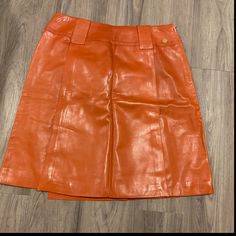 Vintage And Amazing, Authentic Channel Orange Skirt In Excellent Condition!! Beautiful Detail And Inside Silk Lining. Chanel Orange, Orange Mini Skirt, Channel Orange, Skirts Vintage, Chanel Skirt, Colorful Skirts, Orange Skirt, Leather Mini Skirt, Orange Leather