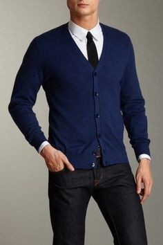 Story Challenge, Blue Blazers, Men Closet, Classic Menswear, Mens Style Guide, Men Clothes, Blue Cardigan