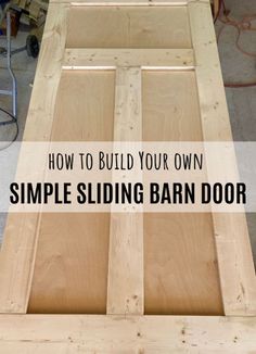 Recycled timber side table Door Plan, Diy Sliding Barn Door, Diy Barn Door, Building Projects, Diy Door, Barn Doors Sliding, Sliding Barn Door