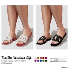 the sandals are designed to look like women's feet