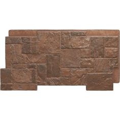 a brown brick wall on a white background