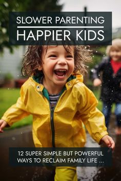 12 super simple but powerful slow parenting tips to help you reclaim the joy of family life for parents and kids. How To Gentle Parent, Gentle Parenting Books, Simplicity Parenting Book, Fruit Picking, Peaceful Parenting