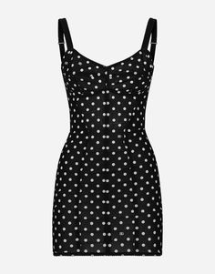 Dolce & Gabbana Polka-dot marquisette minidress with corset details Pretty Outfits, Polka Dot, Dolce And Gabbana, Polka Dots, Mini Dress, Boutique, Luxury Fashion, Dresses