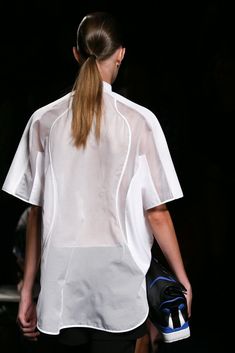 Alexander Wang Spring 2015 Ready-to-Wear Collection Photos - Vogue Josephine Le Tutour, Anna Ewers, Minimal Contemporary, Transparent Fabric, Mesh Shirt, Spring Summer 2015, Looks Style