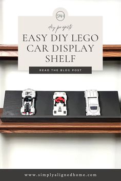 If you’re a parent, you know how awesome LEGO sets are. You also know how impossible they are to keep organized! I’m always trying to find ways to store or display my boys’ LEGO creations. So, I decided to make a quick and easy DIY LEGO car display. Here’s how I did it! Lego Table Ikea, Lego Table