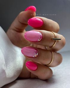 Rosa Barbie, Colors For 2024, Gel Nail Art Designs, Cute Gel Nails, Pink Nail Designs, Pink Nail, 2024 Trends, Dipped Nails