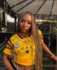 Ghana Jersey, Beanie Outfit, Football Fashion, Black Femininity, Pretty Females, Jersey Outfit, Feminine Energy, Cute Fits