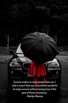 Success makes people hate you... Red Flare Dress, Most Expensive Handbags, Red Flare, Black Umbrella, Expensive Handbags, Mc Laren, Bmw Suv, How To Make Handbags, Boot Bag