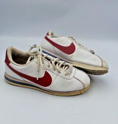 Rare Nike Cortez ‘72 Shoes Forrest Gump White Red Blue 2018 us size 6Y Eur 38.5 Nike Shoes Cortez, Vintage Red Mid-top Sneakers, Nike Casual Sneakers With Red Sole, Vintage Custom Sneakers With Round Toe For Sports, Casual Nike Sneakers With Red Sole, Retro Nike Running Shoes, Casual Red Running Shoes With Rubber Waffle Outsoles, Nike Casual Running Shoes With Red Sole, Red Vintage Sneakers With Vulcanized Sole