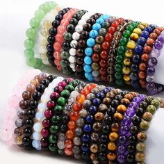 Product Description         Style: Bracelet Size: 8mm Quantity:  1 Pcs length: 7.5 Inches Color:Multicolor                             Clasp: -- Condition: New If you want to buy more , please contact us . Thanks ! &&&&: Sale the items does not include box.   Payment Policy&Shipping Policy We accept PayPal Please pay within 24 hours If no payment or contact is made with in 7 days item will be relisted. Thank YouPlease make sure the "Ship To" address you input in Paypal is correct.Items are shipped within 1-2 business days. The shipping address must be the same as the Paypal registered address.All of our items are shipped via  Air Mail within 1-2 business days upon receiving paymentand you will receive the items about 10-22working days. Shopping Detail:   We usually  send the item to buyer Chakra Beads Bracelet, Bead Bra, Chakra Beads, Swarovski Bracelet, Bead Bangles, Mens Beaded Bracelets, Beaded Bracelets Diy, Healing Bracelets, Handmade Beads