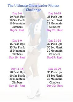 the ultimate cheerleader fitness challenge is here to help you get ready for your next competition