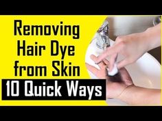 How To Remove Hair Color With Baking Soda Removing Hair Dye From Skin, How To Dye Hair At Home, How To Tan Faster, How To Fade