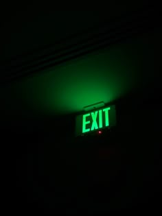 Exit sign aesthetic. Dark aesthetic. Emergency exit. iPhone wallpaper. Run away aesthetic. Green Club Aesthetic, Exit Wallpapers, Green Business Aesthetic, Emergency Room Aesthetic, Emergency Aesthetic, Voidcore Aesthetic, Exit Sign Aesthetic, Problematic Aesthetic, Neon Room Aesthetic