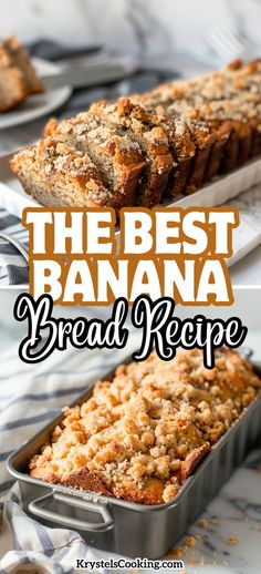 Super Moist Cinnamon Banana Bread - This easy and healthy banana bread recipe yields the best results every time, with a soft texture and a delightful crumb topping. Best Moist Banana Bread Recipe Easy, Banana Bread No Cinnamon, Recipe For Banana Bread Easy, Easy Best Banana Bread Recipe, Buttery Banana Bread, Top Rated Banana Bread Recipe, Vanilla Crumble Banana Bread, Janets Rich Banana Bread, Banana Bread Fluffy