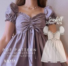 an image of a woman wearing a dress that is made to look like a doll