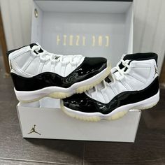 Air Jordan 11 Retro Gratitude Defining Moments Ct8012 170 White Black Cute Jordans, Casual Shoes Women Sneakers, Pretty Sneakers, Trendy Shoes Sneakers, Nike Fashion Shoes, Jordan Shoes Girls, Jordan Shoes Retro, Pretty Shoes Sneakers, All Nike Shoes