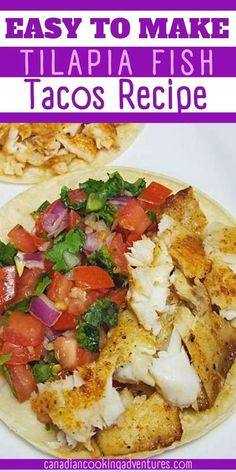 an easy to make tacos recipe with fish and vegetables