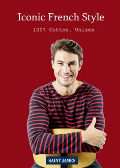 Symbol of vintage French fashion – universal and timeless. MINQUIERS MODERNE Authentic Breton Stripe Shirt | Soft Cotton | Unisex Men Fits