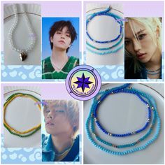 Skz Jewelry, Skz Seungmin, Pop Jewelry, Diy Jewlery, Diy Jewelry Unique, Bead Charm Bracelet, Fancy Jewelry, Beaded Accessories