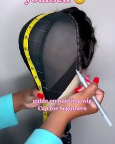 Wig Cap Tutorial, Skull Cap Wig Hairstyles, Bead Embroidery Tutorial, Stitch Braids, Embroidery Tutorial, Human Wigs, Wig Making, Embroidery Tutorials