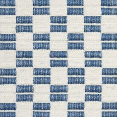 blue and white checkered fabric with small squares