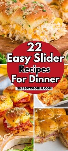 easy slider recipes for dinner that are delicious and quick to make with the help of your family