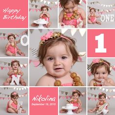 Baby Collage Ideas, First Birthday Collage Ideas, 1st Birthday Photo Collage Ideas, 1st Birthday Album Design, First Year Photo Collage, Baby Album Design, Baby Photo Collages, Christmas Card Background, Wedding Photo Collage